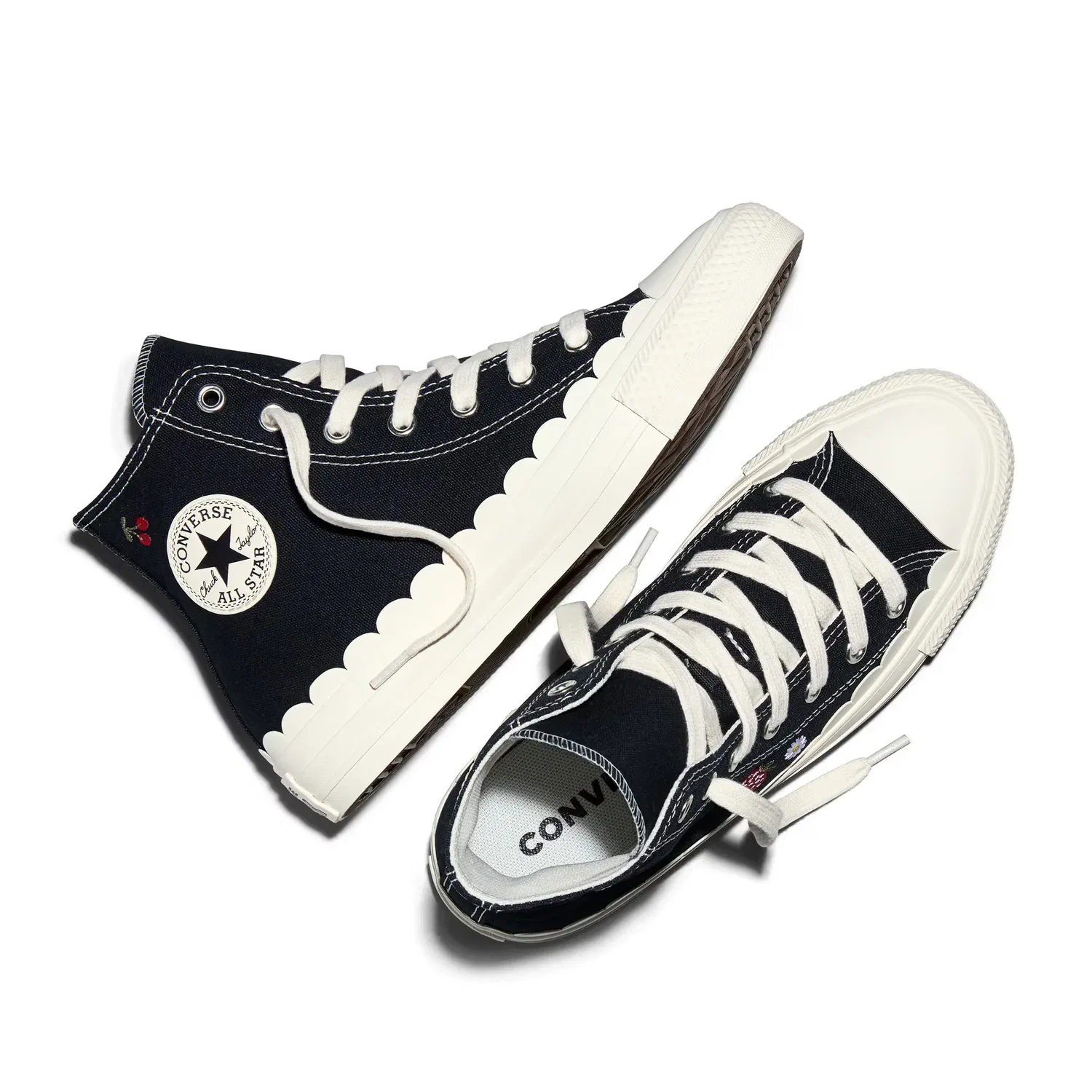 Детские кроссовки для мальчиков с принтом Chuck Taylor All Star Summer Market Converse, Negro — фото 4