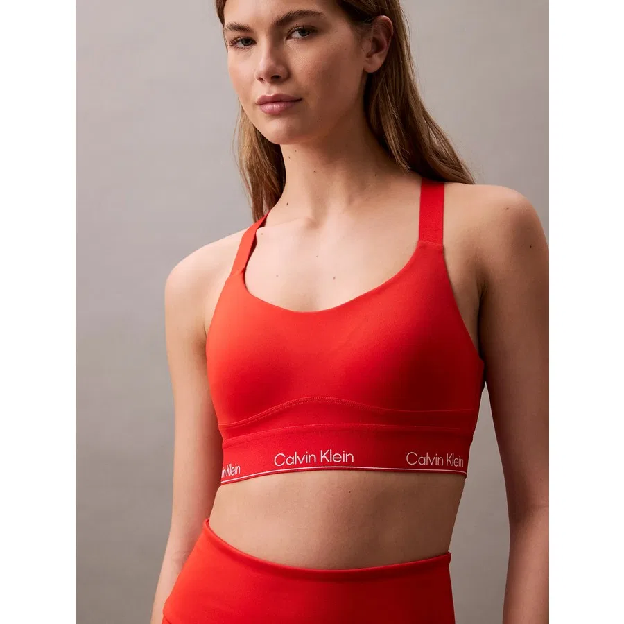 Спортивный бюстгальтер с высокой поддержкой Sports Bra High Support Calvin Klein, Красный — фото 2