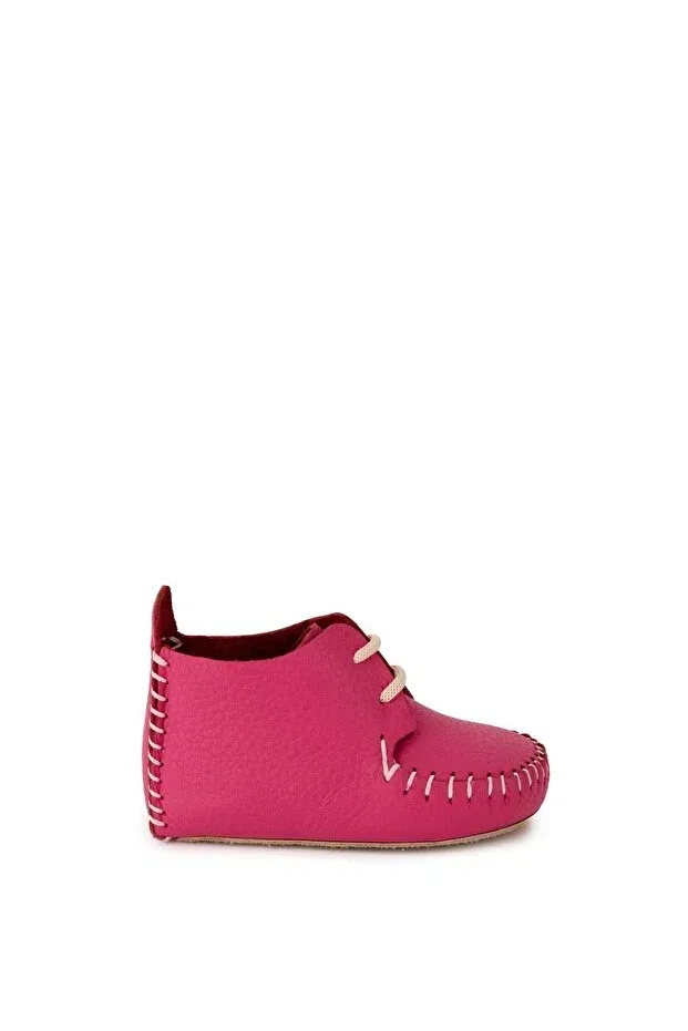 Детские пинетки для новорожденных кожаные Torun Kids, Fuchsia