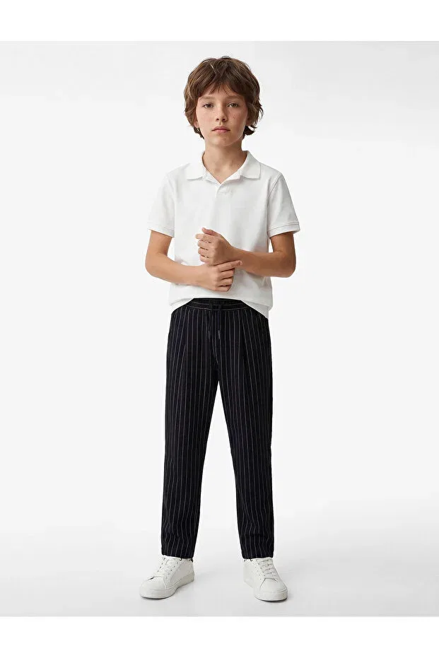 Детские брюки для девочек прямого кроя Koton, Navy Blue