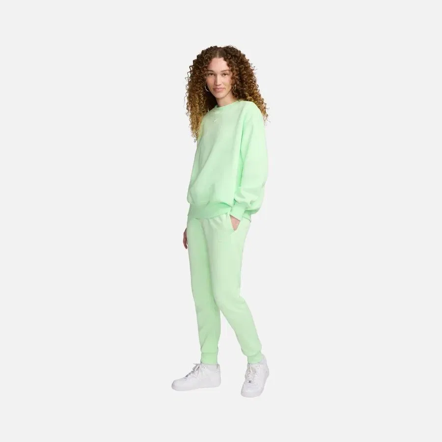 Спортивные брюки из флиса с завышенной талией Nike Sportswear Phoenix Fleece, Белый — фото 4