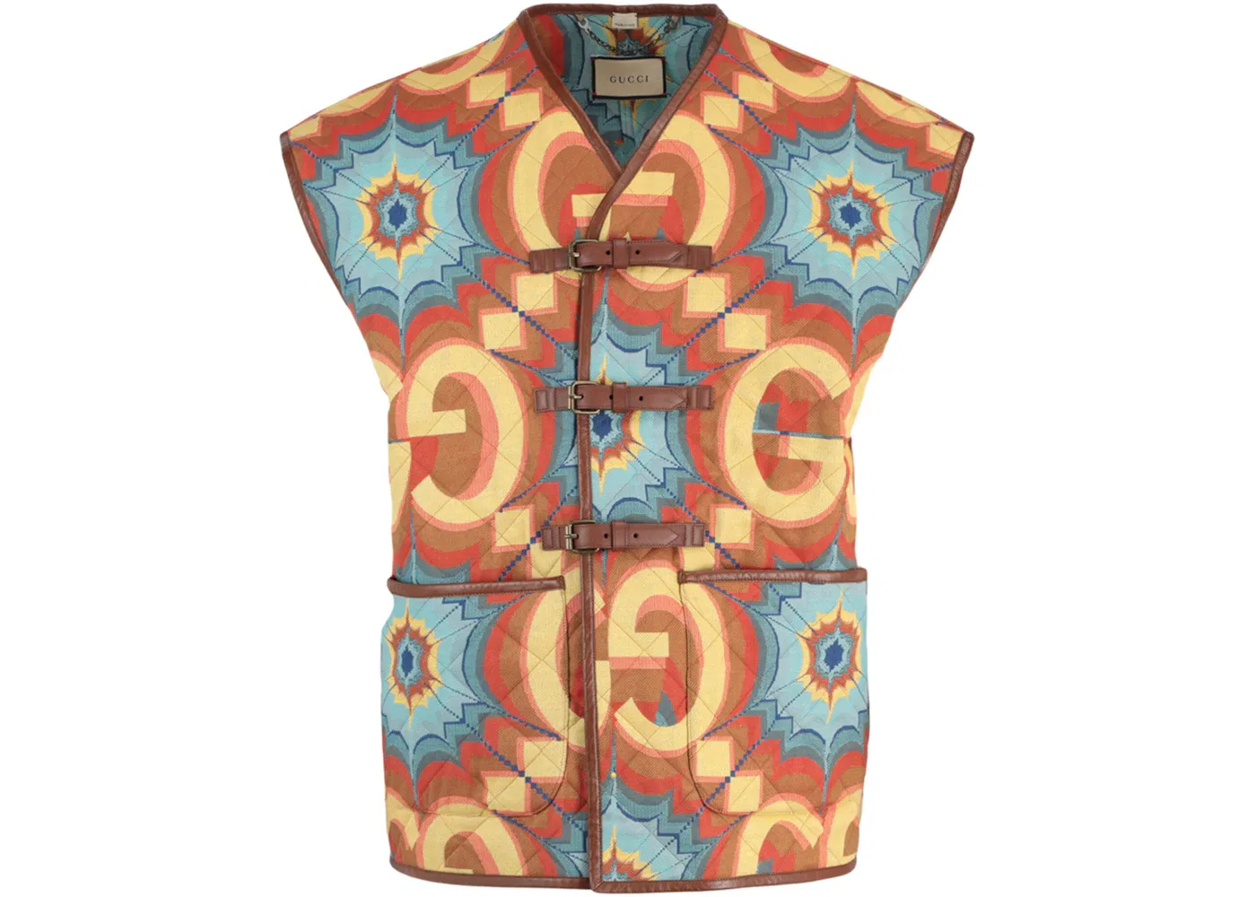 Мужской жилет с квилтингом Gucci, Multi