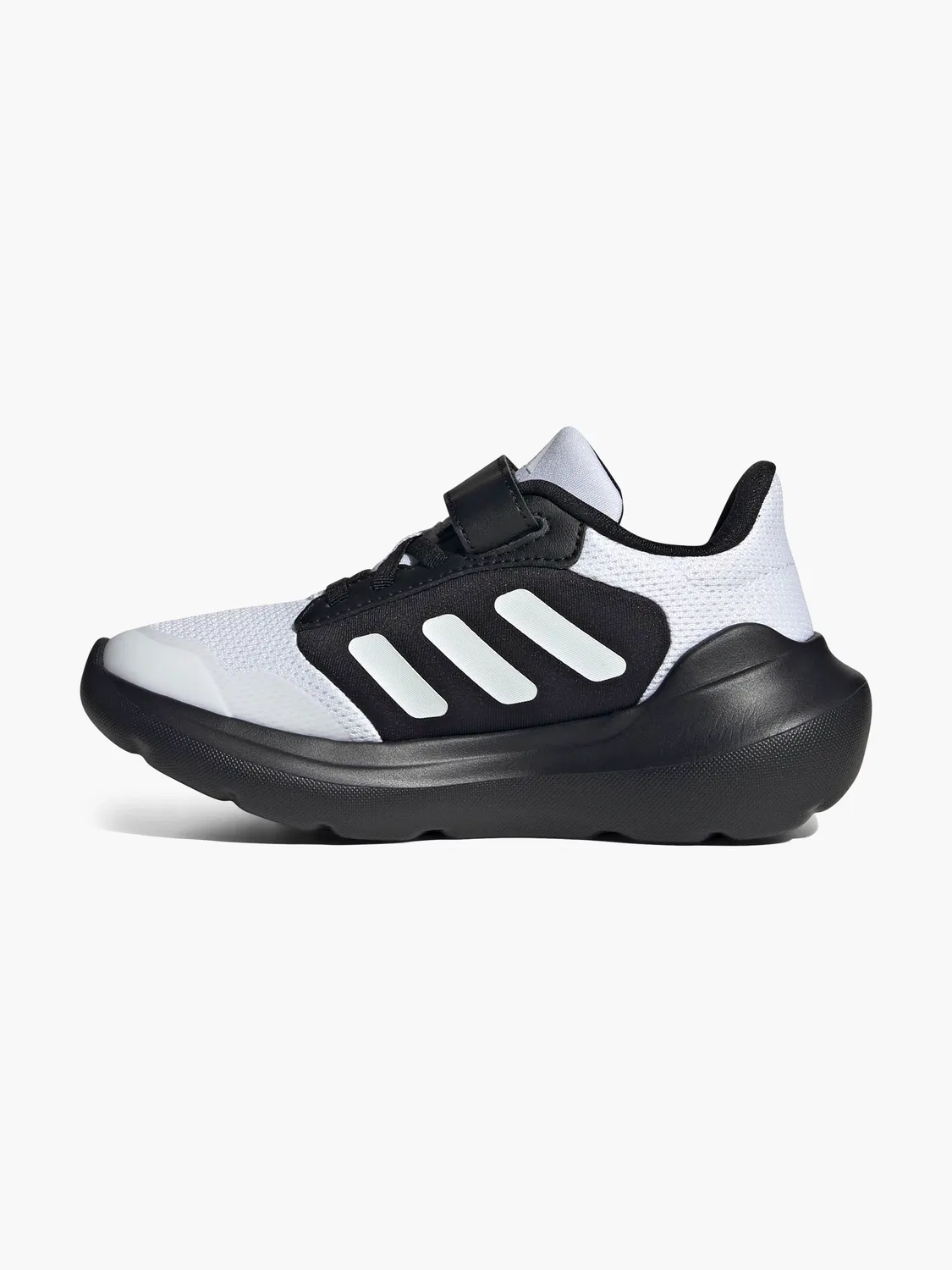 Детские кроссовки на шнуровке и липучке Adidas, черный — фото 3