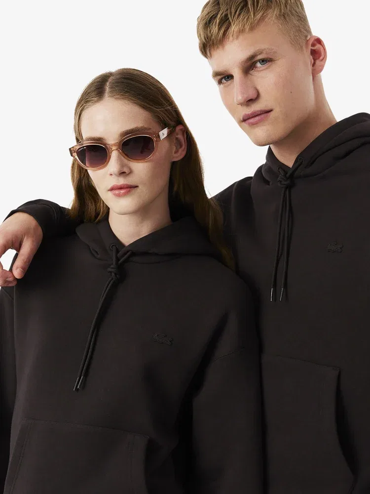 Футболка с длинным рукавом, свободный крой, модель Croc Signature LACOSTE, Antique Gold — фото 2