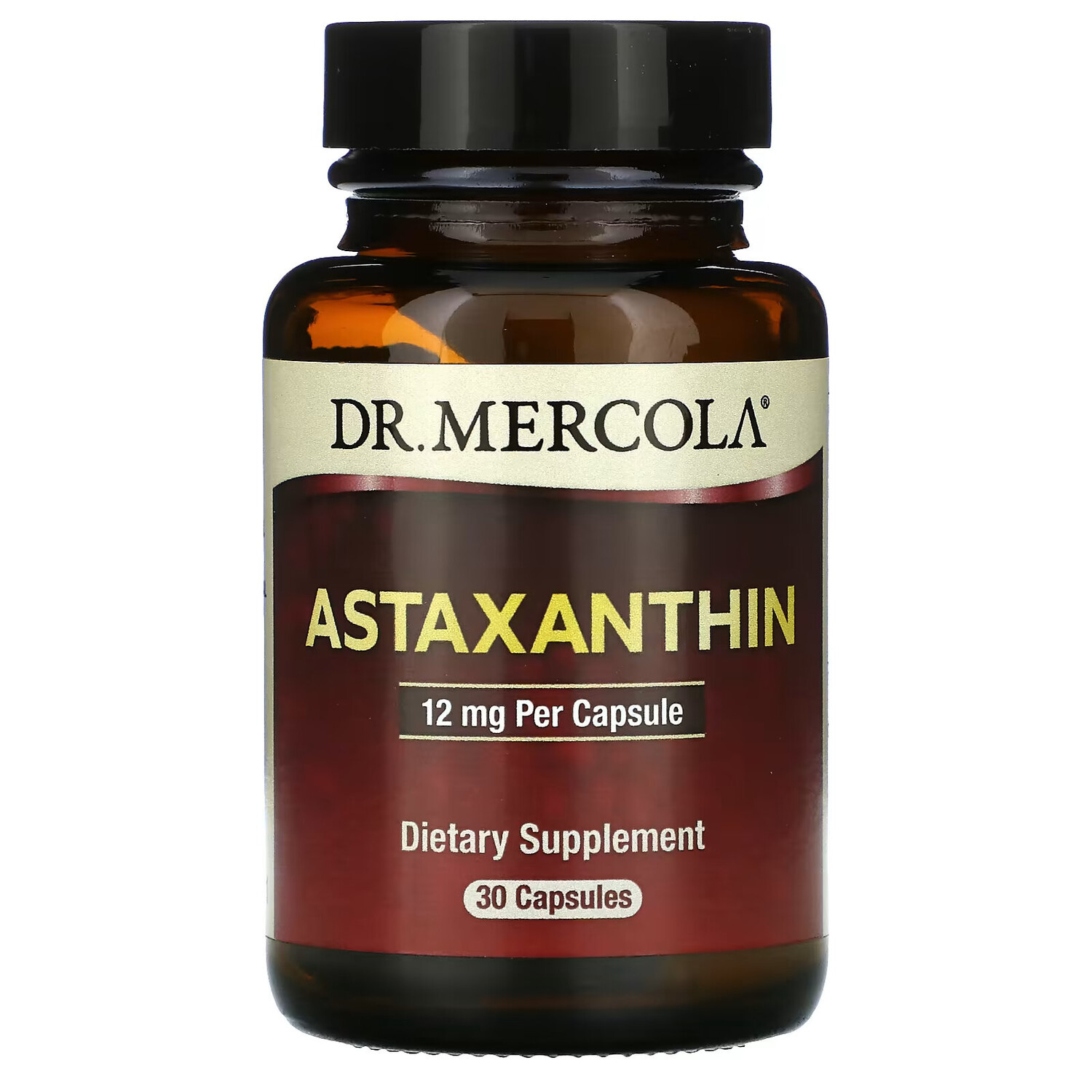 

Dr. Mercola, астаксантин, 12 мг, 30 капсул