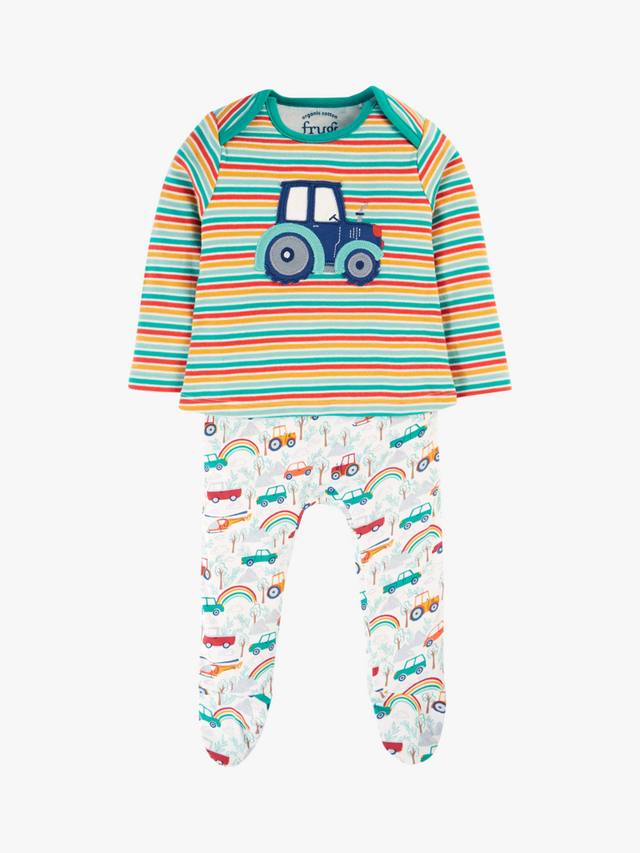 

Боди из органического хлопка baby brooke easy dressing Frugi, цвет Let's Go/Iguana Stripe