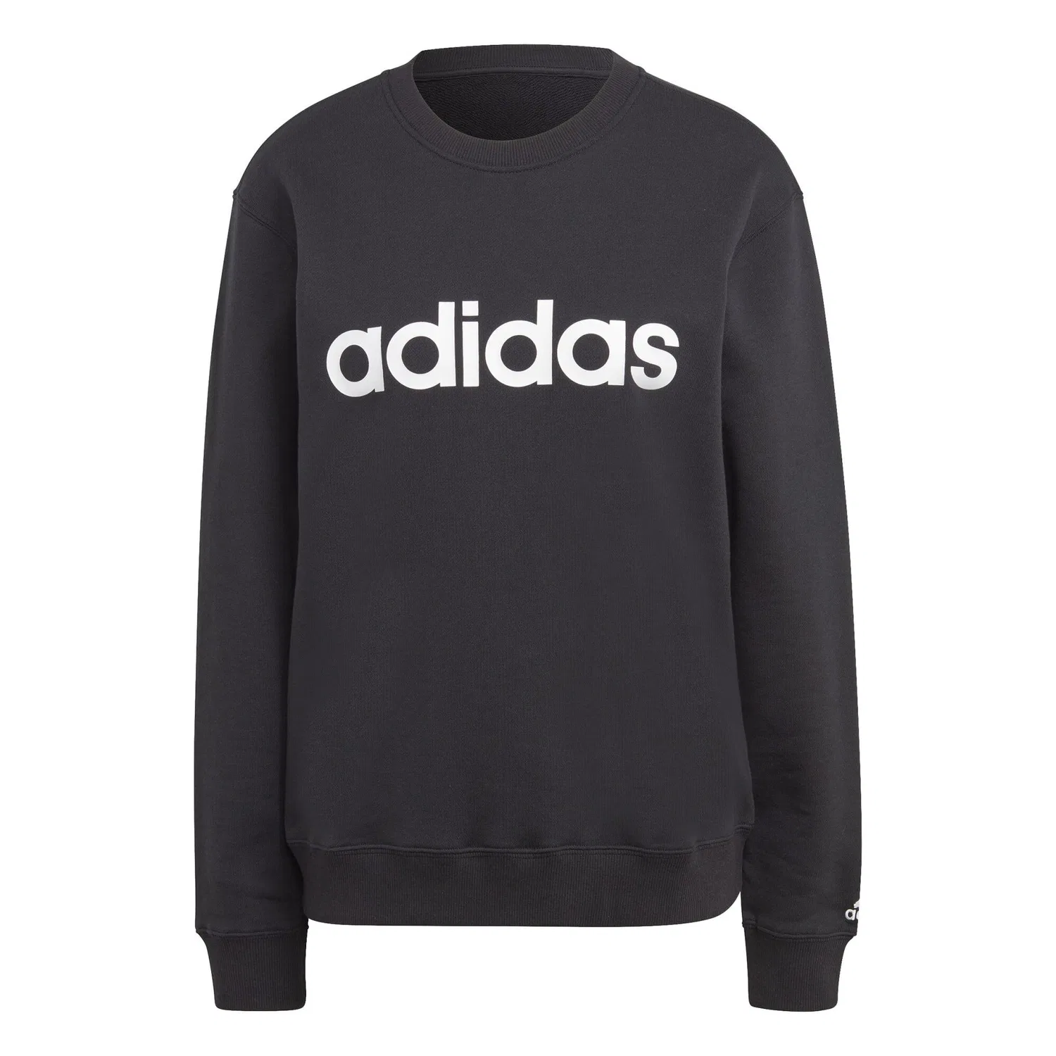 Женский пуловер из футера с длинным рукавом Essentials Linear French Terry Adidas, Grau Weiss