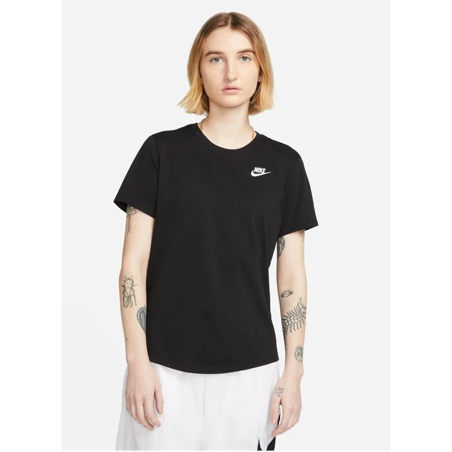 Футболка с длинным рукавом Nike Sportswear Club Essentials, Черный — фото 2