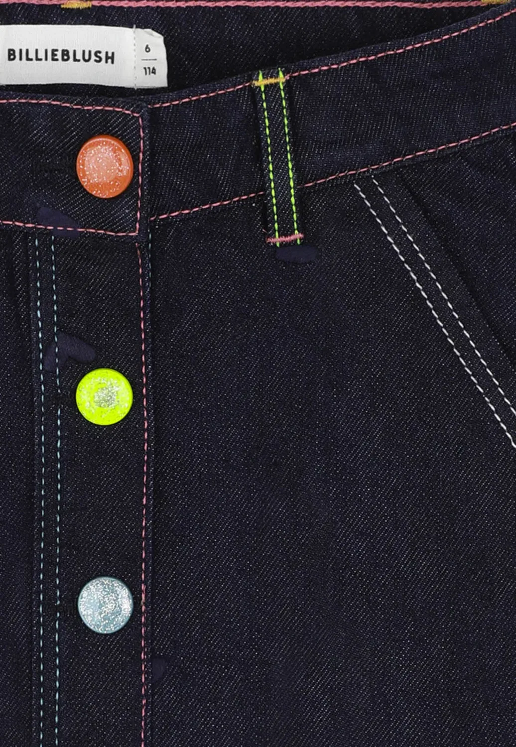 Jupe en denim - юбка А-силуэта Billieblush, Denim Brut — фото 4