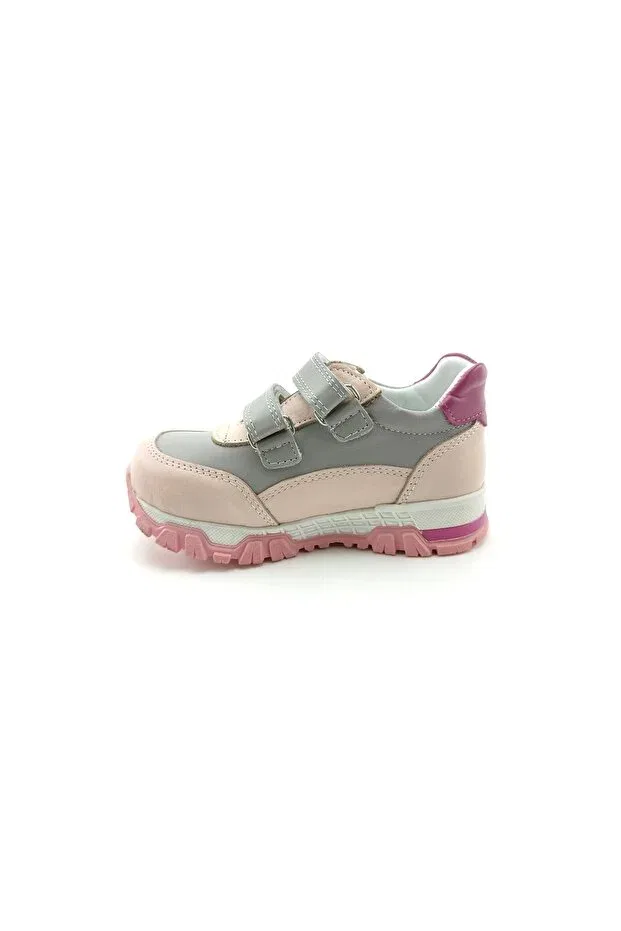 Детские ортопедические кроссовки с липучкой Ortoplus, Gray-Pink — фото 4