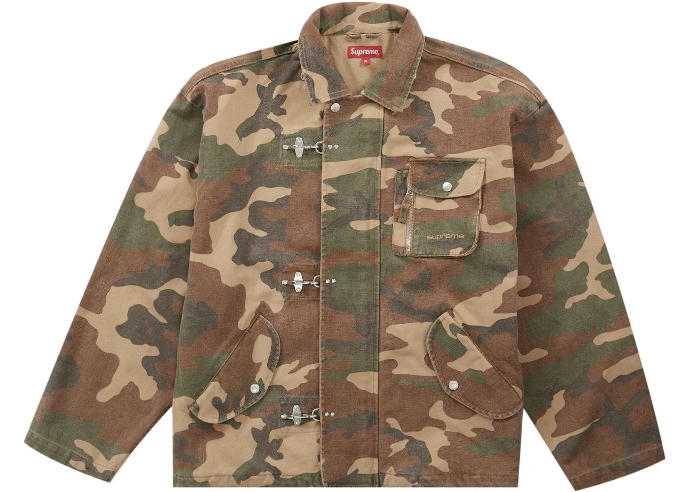 Мужская куртка-бомбер с принтом Supreme Jacket, Tan Camo — фото 2