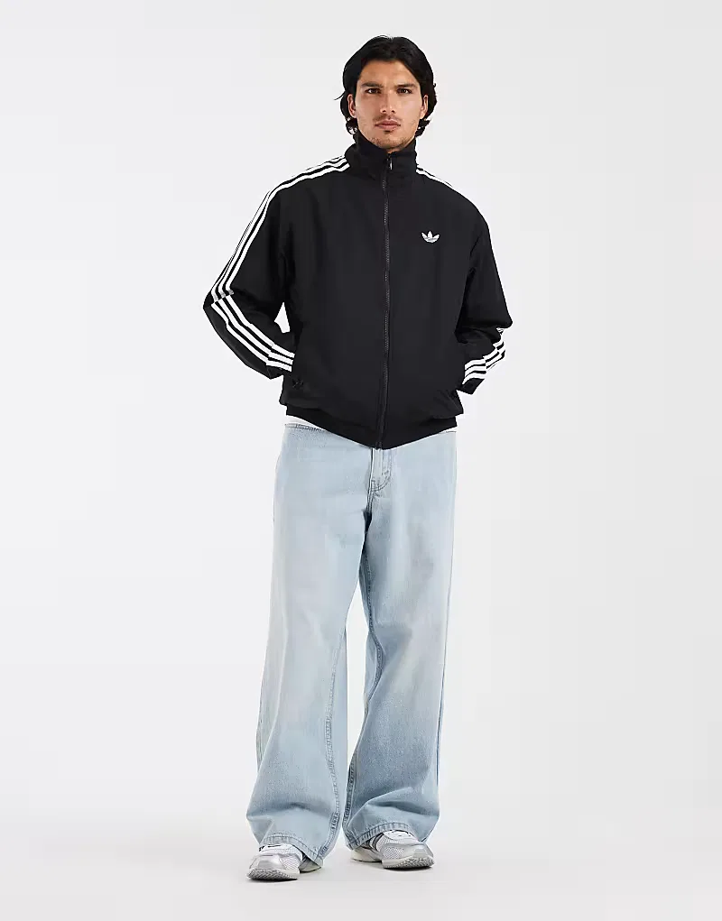 Куртка спортивная Firebird тканая Adidas Originals, черный — фото 2