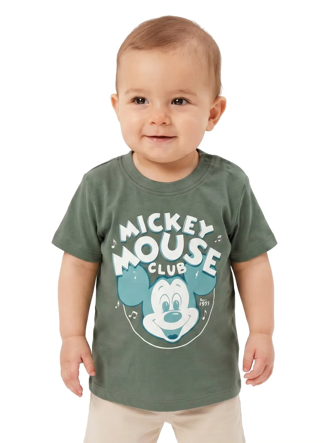 Футболка с принтом Mickey Mouse Club Disney, зеленый