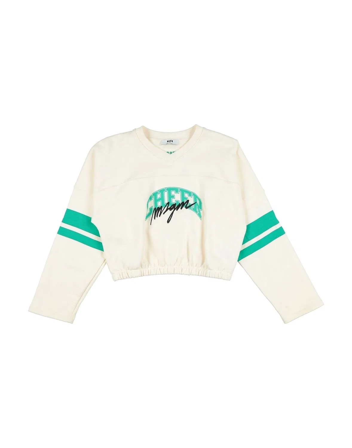 Детская толстовка из флиса с вышивкой Msgm, айвори
