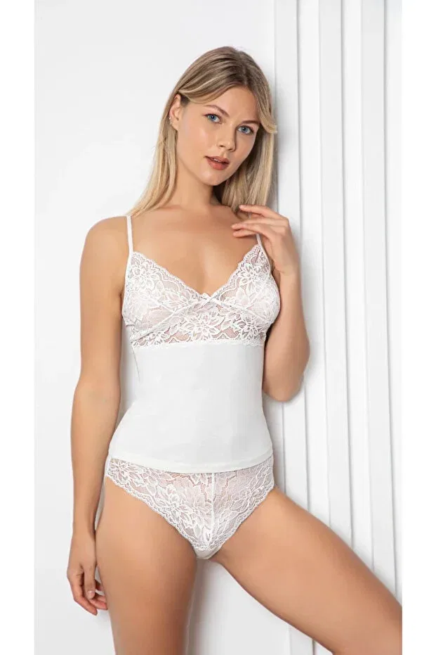 Детский комплект для девочек кружевной Alissa 603 athlete set Generic Brands, Ecru