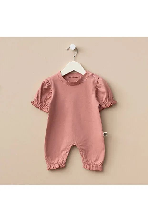 Детский комбинезон для девочек хлопковый Minimus, Dried Rose — фото 2