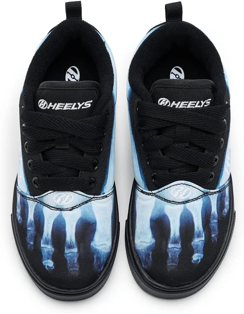 Детские кроссовки-обувь с колёсиками Pro 20 Prints HEELYS, Black/White — фото 2