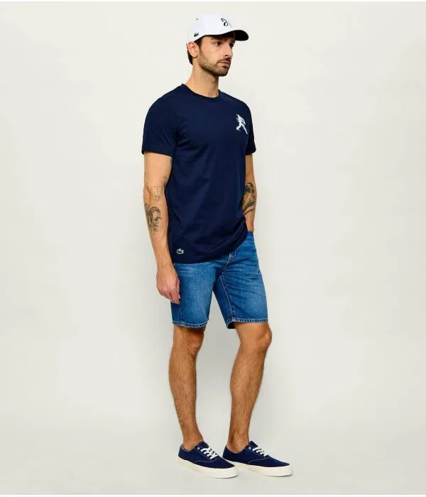 Мужская футболка с принтом Lacoste x Novak Djokovic, Blu Marino — фото 2