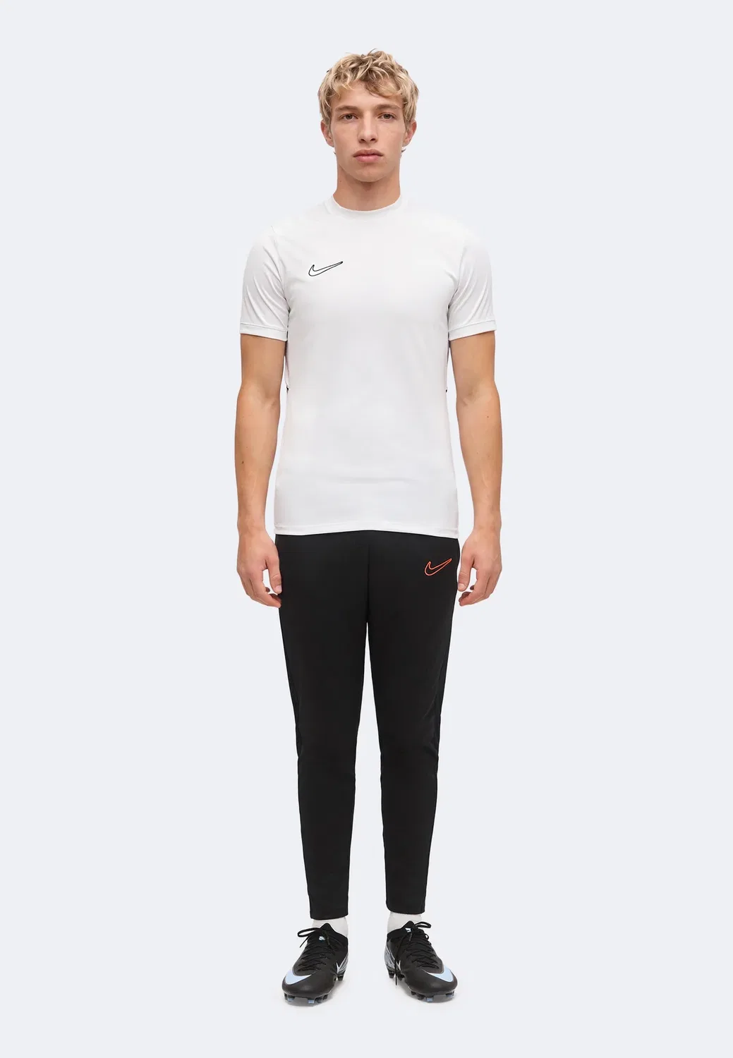Acd25 - спортивные штаны Nike Performance, Black/White/Bright Crimson — фото 2