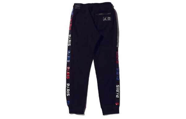 Спортивные штаны Air Jordan Paris Saint-Germain Logo Fleece Sports Pants Black, черный — фото 2