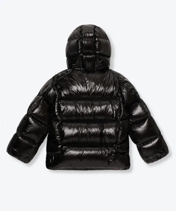 Куртка пуховая короткая с капюшоном, Ripstop, Musinsa Standard Kids, черный — фото 4