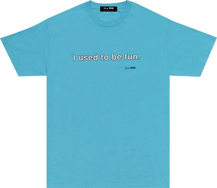

Футболка Skim Milk I Used To Be Fun Tee 'Caroline Blue', синий