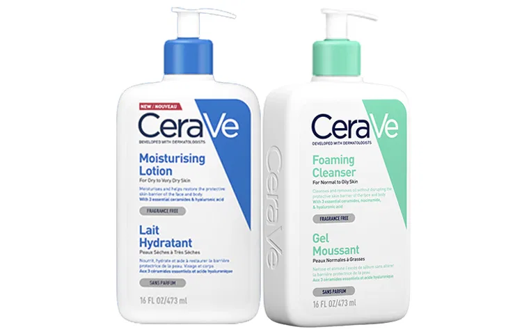 Набор для ухода за кожей с контролем жирности, 2 предмета, CeraVe, Green Ammonia Bubbles 236ml+C Milk 236ml — фото 2