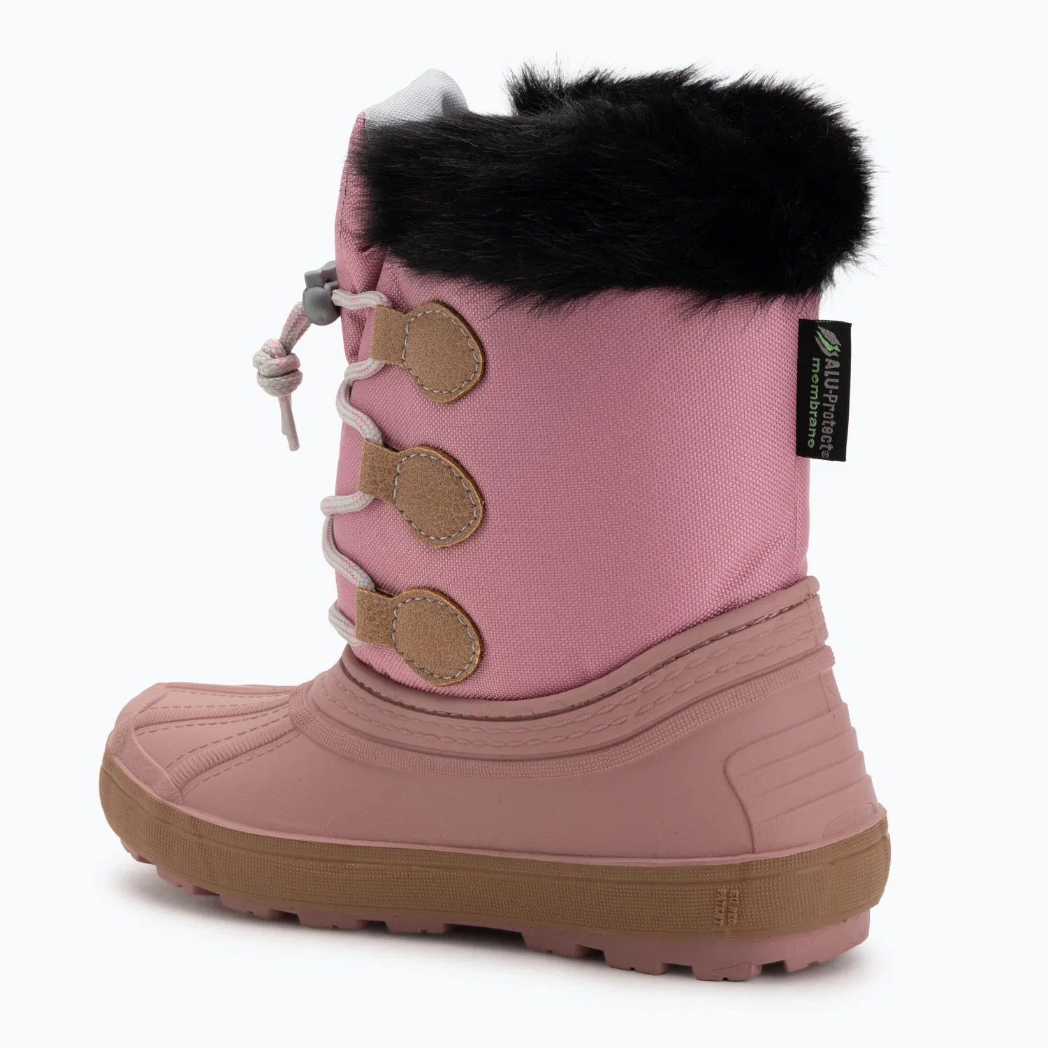 Детские зимние сапоги с высоким голенищем BOATILUS Nippy 02 Sint. Leather, Rosa — фото 3