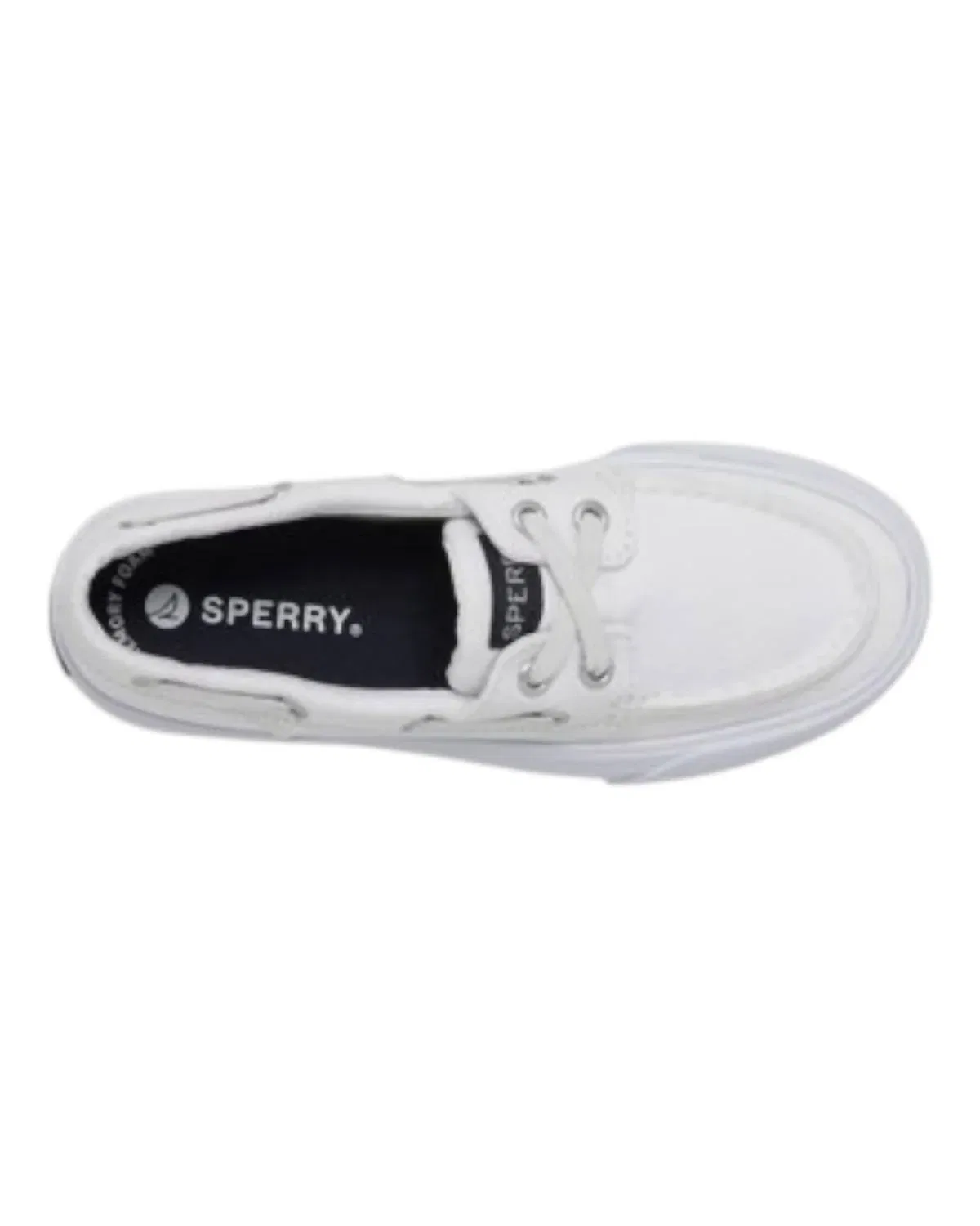 Детские кеды на платформе на шнуровке Bahama Platform Sperry, White — фото 4