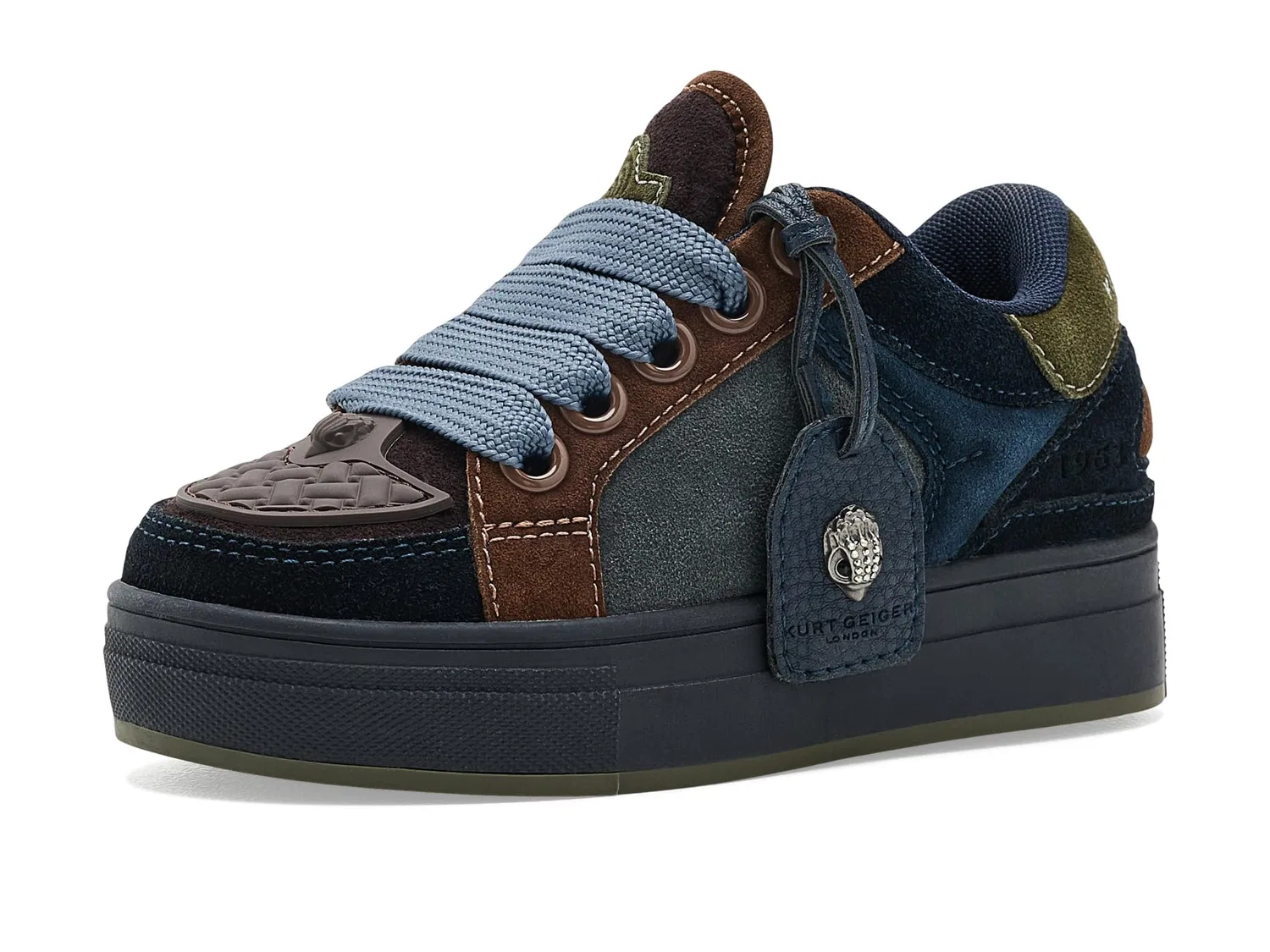 Кроссовки Mini Southbank Tag (для маленьких и больших детей) Kurt Geiger London Kids, Blue Dark