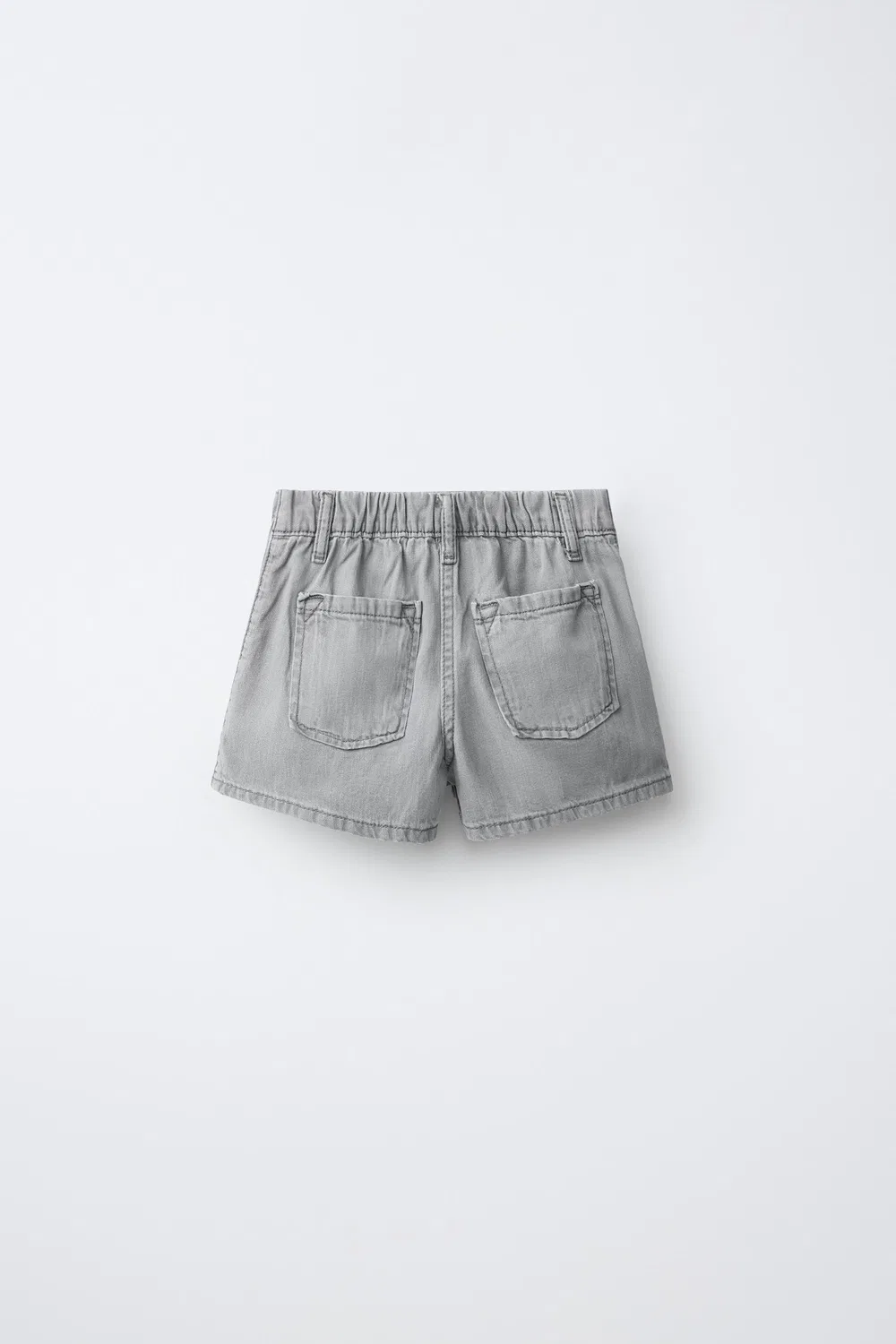 Юбка-бермуда из джинсовой ткани с заклепками ZARA, Grey — фото 2