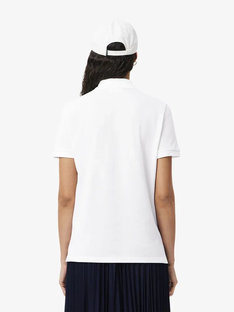 Футболка поло LACOSTE Regular Fit, White — фото 3