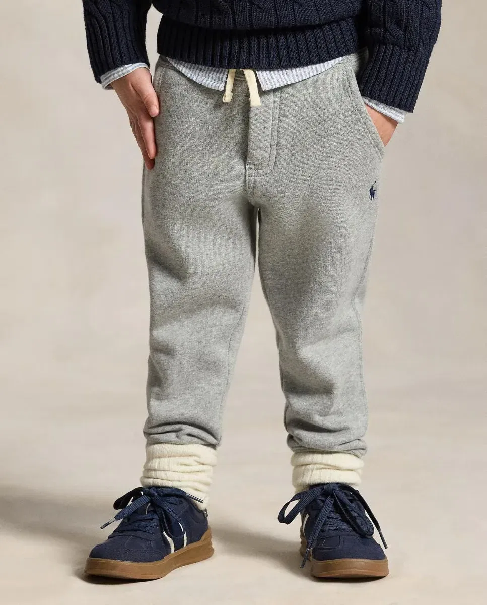 Детские спортивные штаны для мальчиков из флиса Polo Ralph Lauren, Gris Claro — фото 2