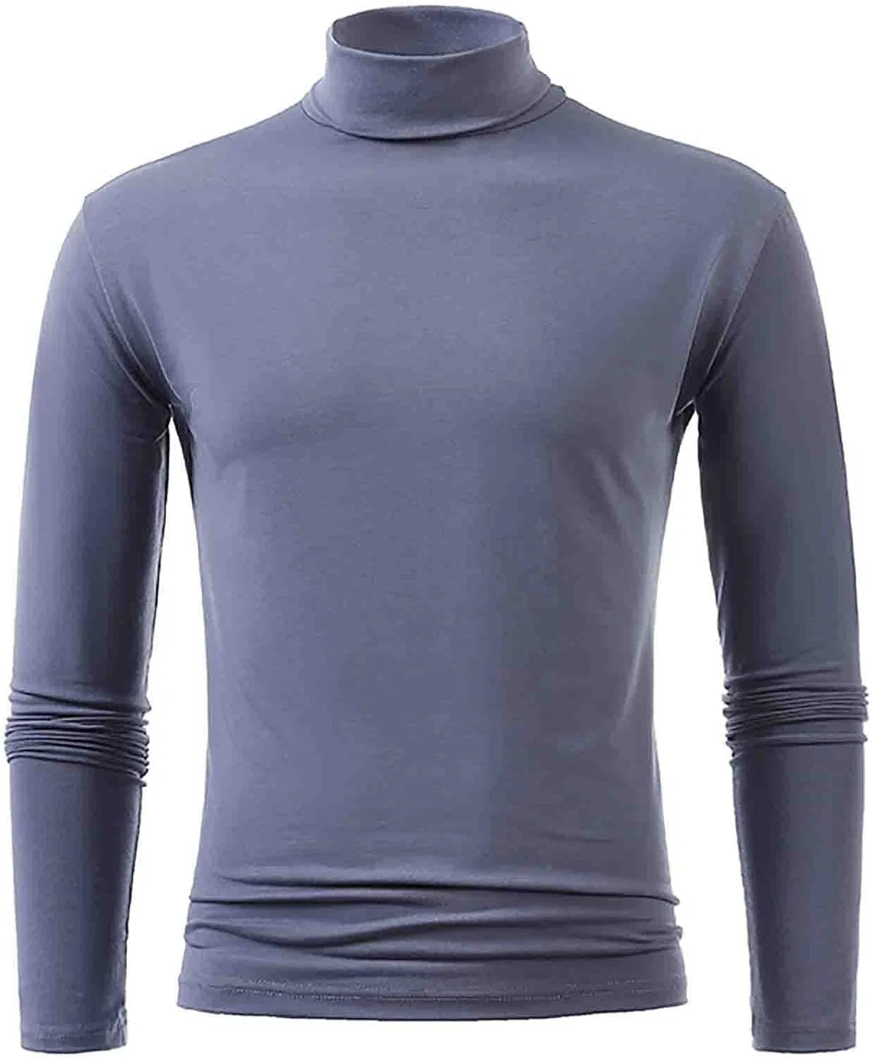 Мужская облегающая футболка с высоким воротом Compression, Dark Gray — фото 2