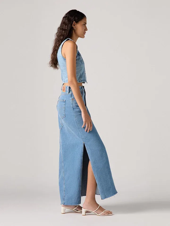 Джинсовая юбка миди Levi's, Blue — фото 3