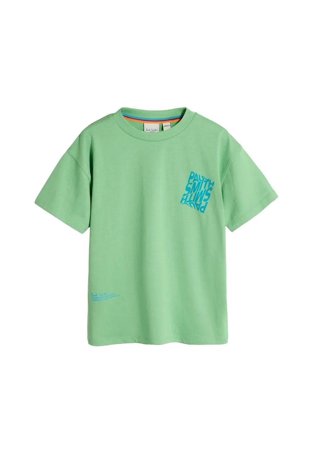 Футболки стандартного кроя - комплект из 3 футболок с принтом Paul Smith Junior, Green Ecru — фото 2