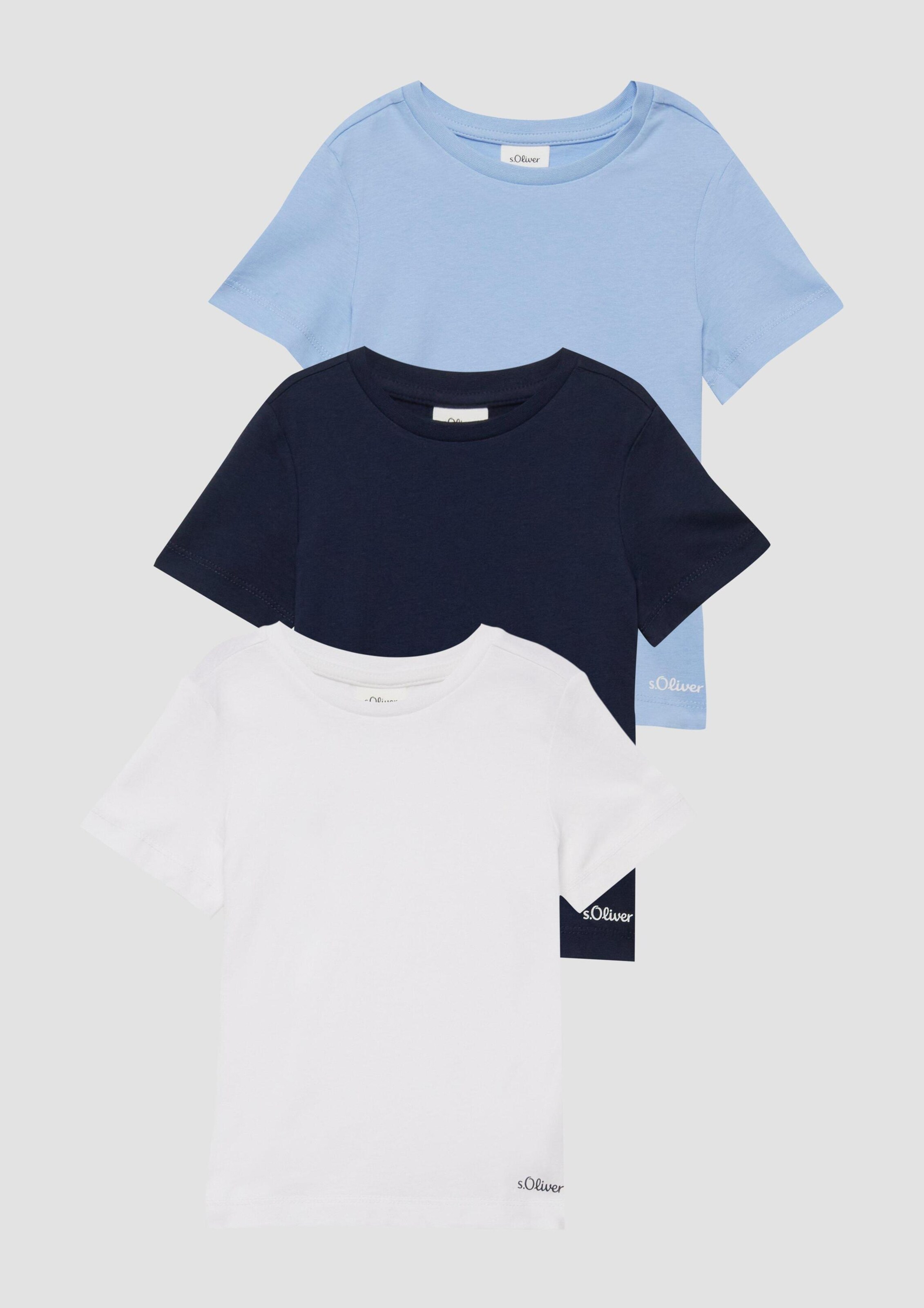 s.Oliver Junior Футболка в цветах Navy, Sky Blue, White — фото 2