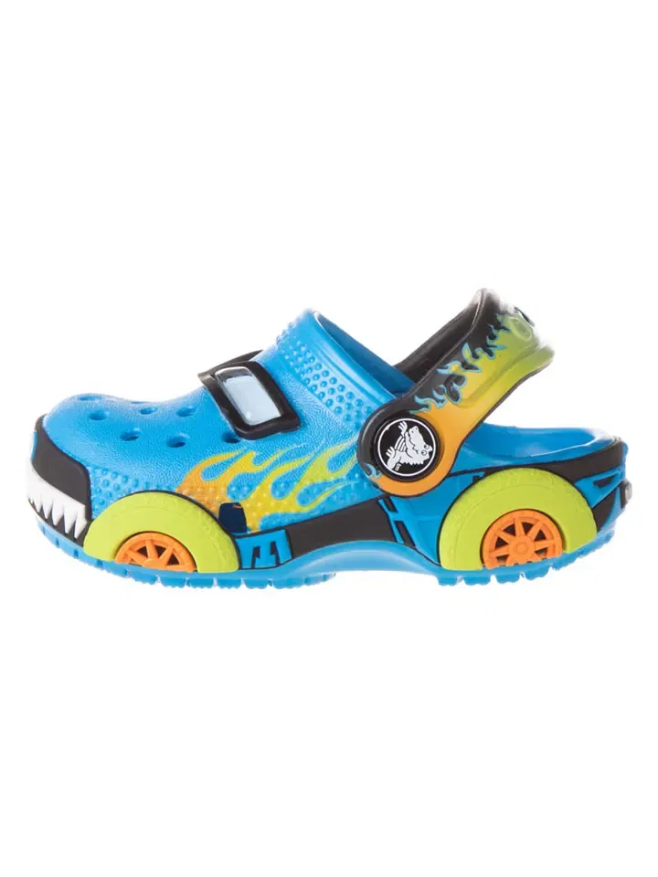 Сабо с принтом IAM Monster Truck Crocs, синий