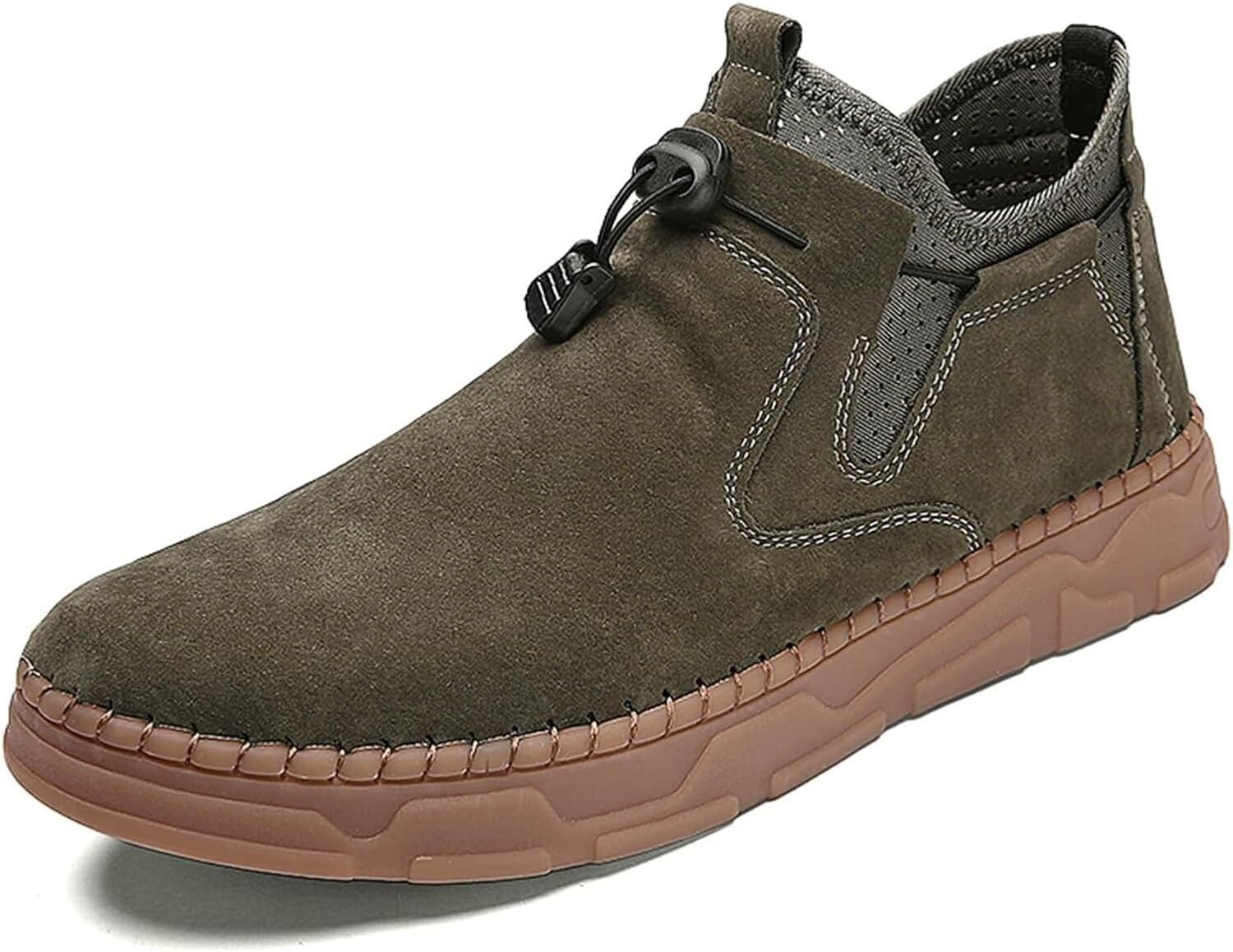 

Мужская летняя походная обувь Удобные повседневные ботинки Обувь для ходьбы Модные замшевые кроссовки Дышащие обувь для повседневной работы Generic, зеленый