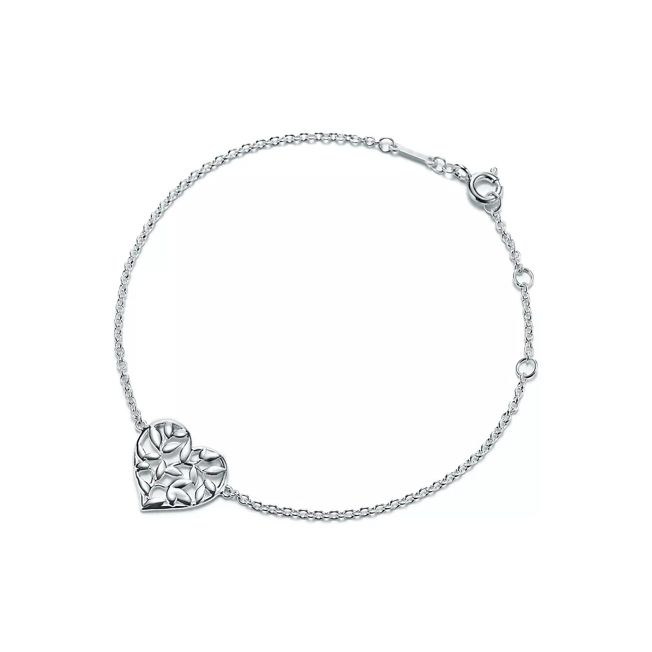 

Браслет Tiffany & Co. Paloma Picasso Olive Leaf Heart, серебро
