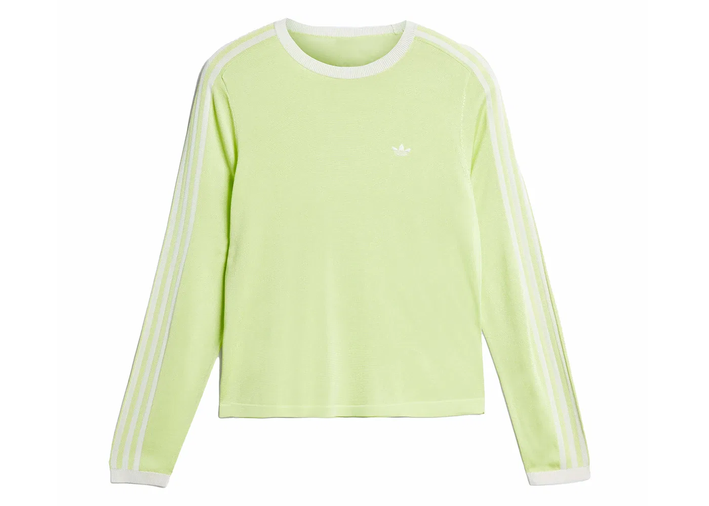 Мужская футболка с длинным рукавом Adidas Wales Bonner Knit Long Sleeve Tee, Semi Frozen Yellow Chalk White