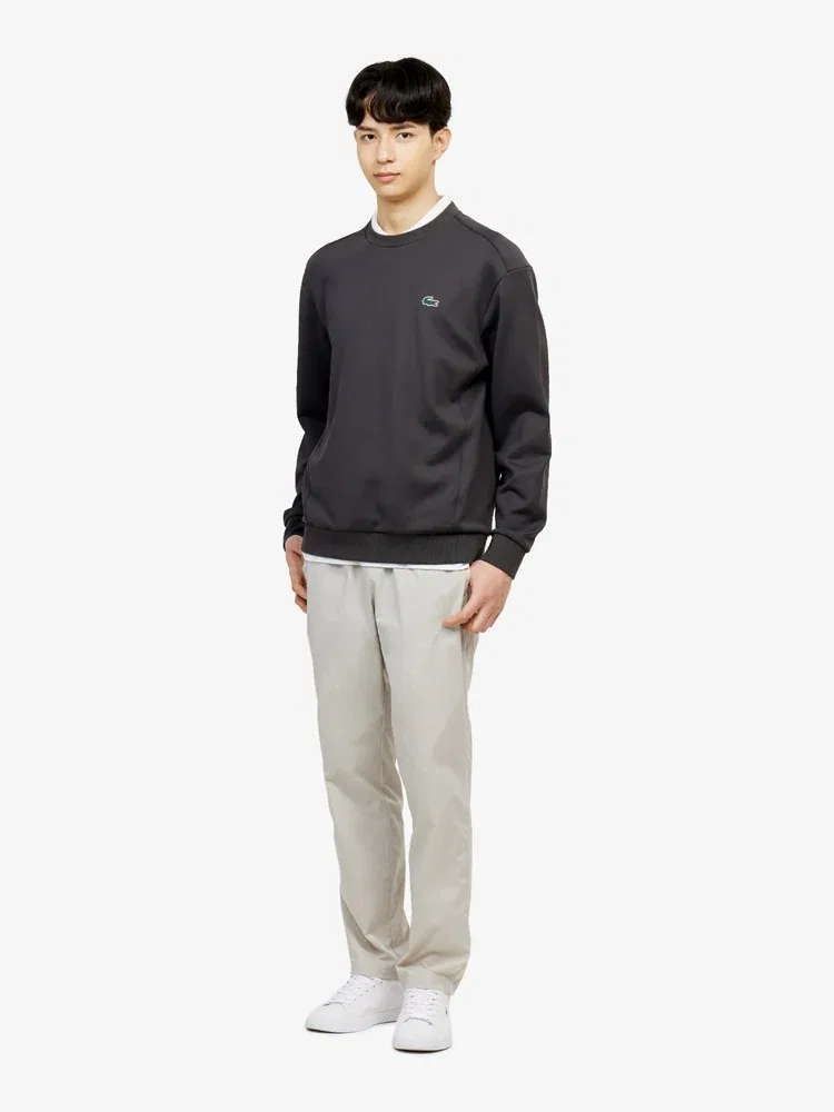 Футболка с длинным рукавом Air Jersey Crewneck LACOSTE, Silver — фото 4