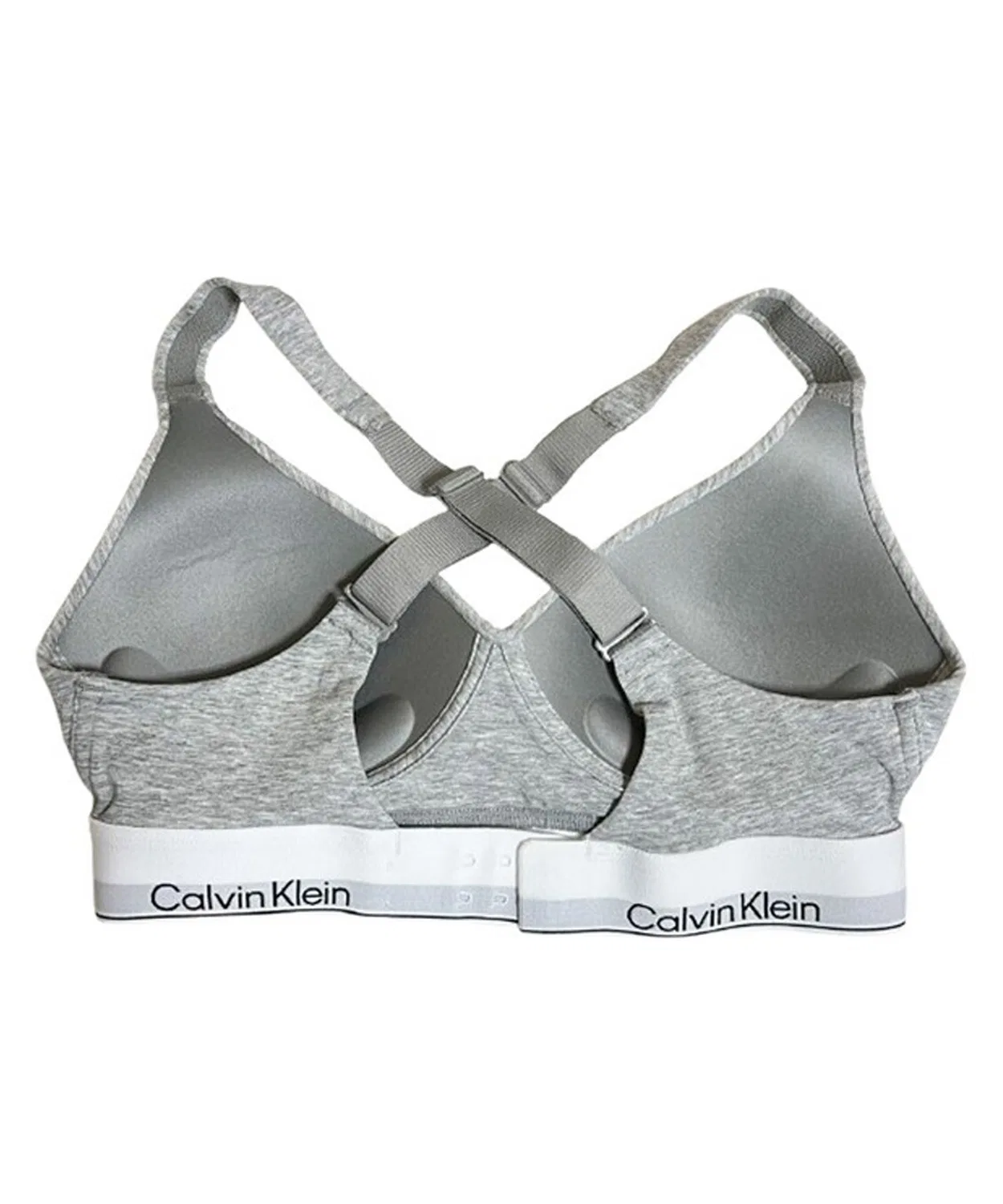 Женский бюстгальтер без косточек с брендовым логотипом Calvin Klein, Черный — фото 4