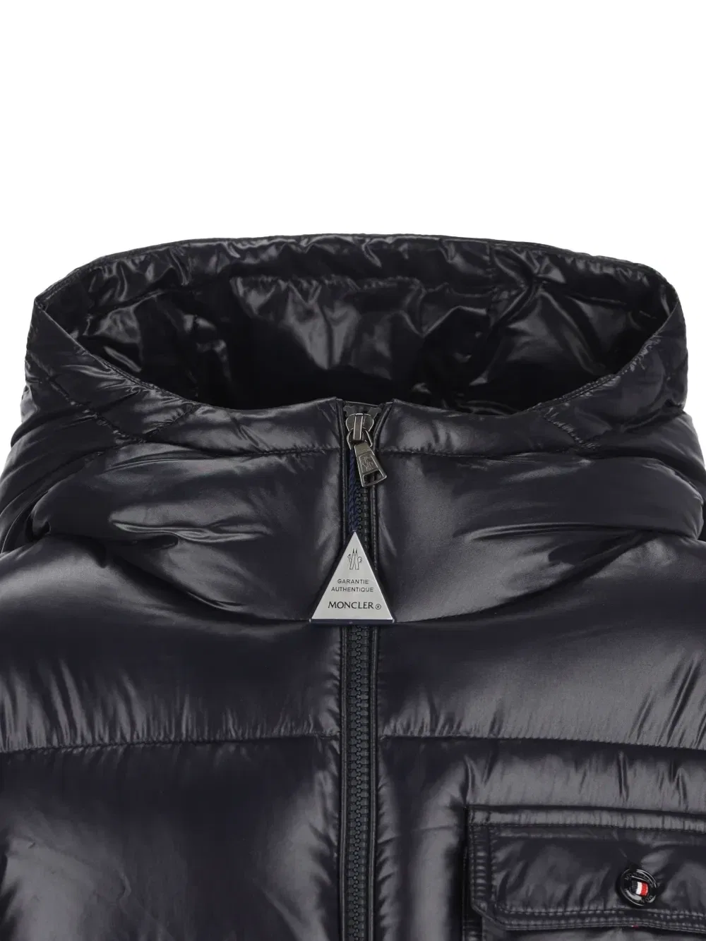 Стеганое пальто Marapi с капюшоном Moncler Enfant, синий — фото 4
