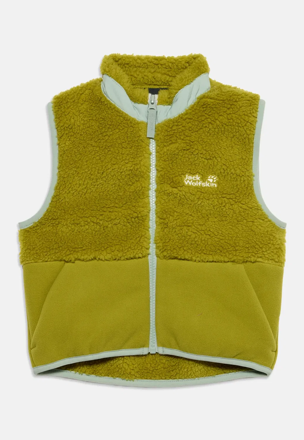 Жилет унисекс Ice curl Jack Wolfskin, Khaki Green