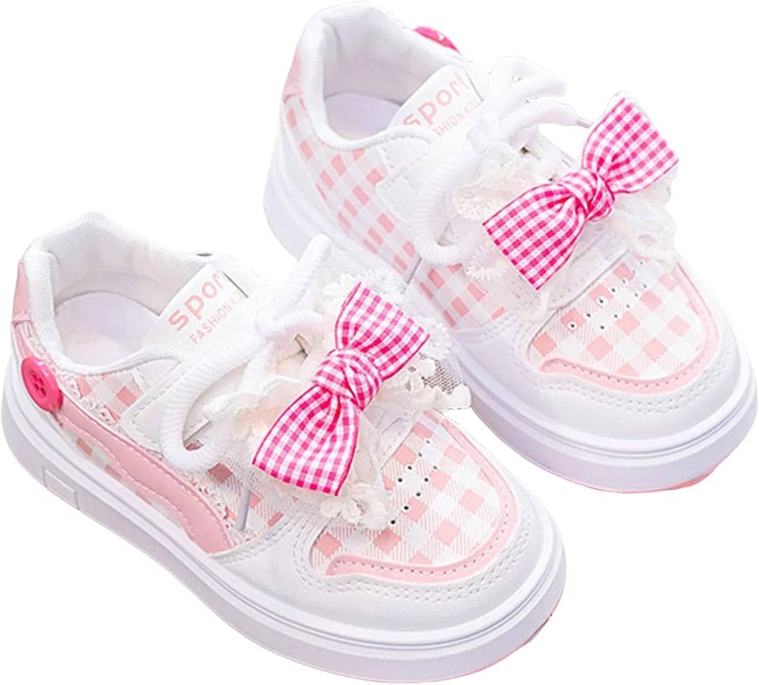 Детские кроссовки для девочек с бантом IWIHMIV, Pink