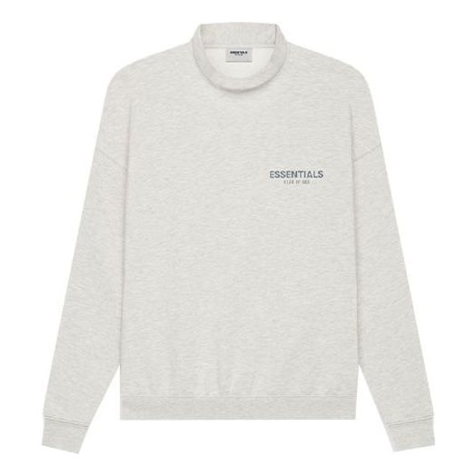 

Худи Fear of God Essentials SS21 Pullover Mockneck Light Heather Oatmeal, бежевый