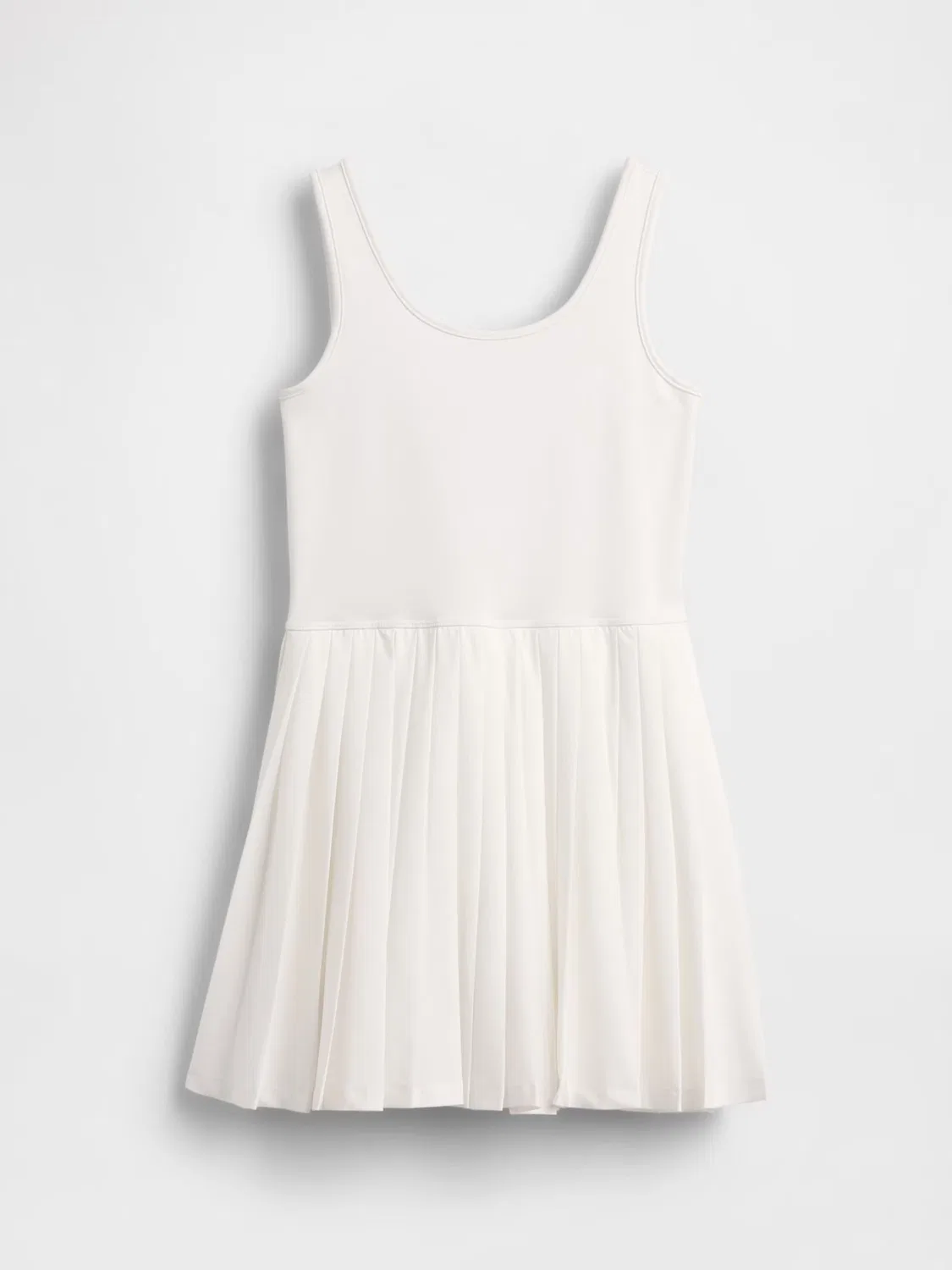 Платье теннисное Gap White Pleated, белый — фото 2