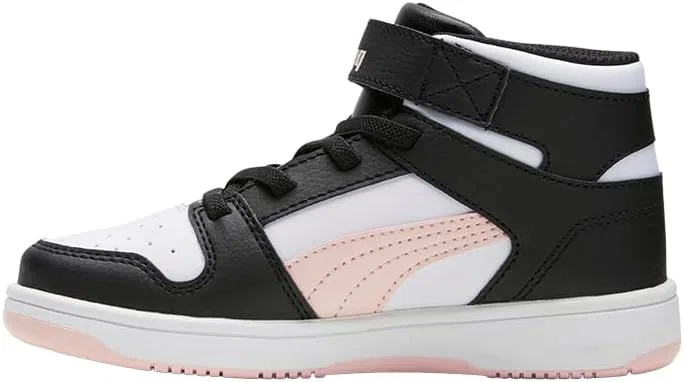 Детские кроссовки для мальчиков Rebound Layup PUMA, Puma Black-Rose Dust — фото 4