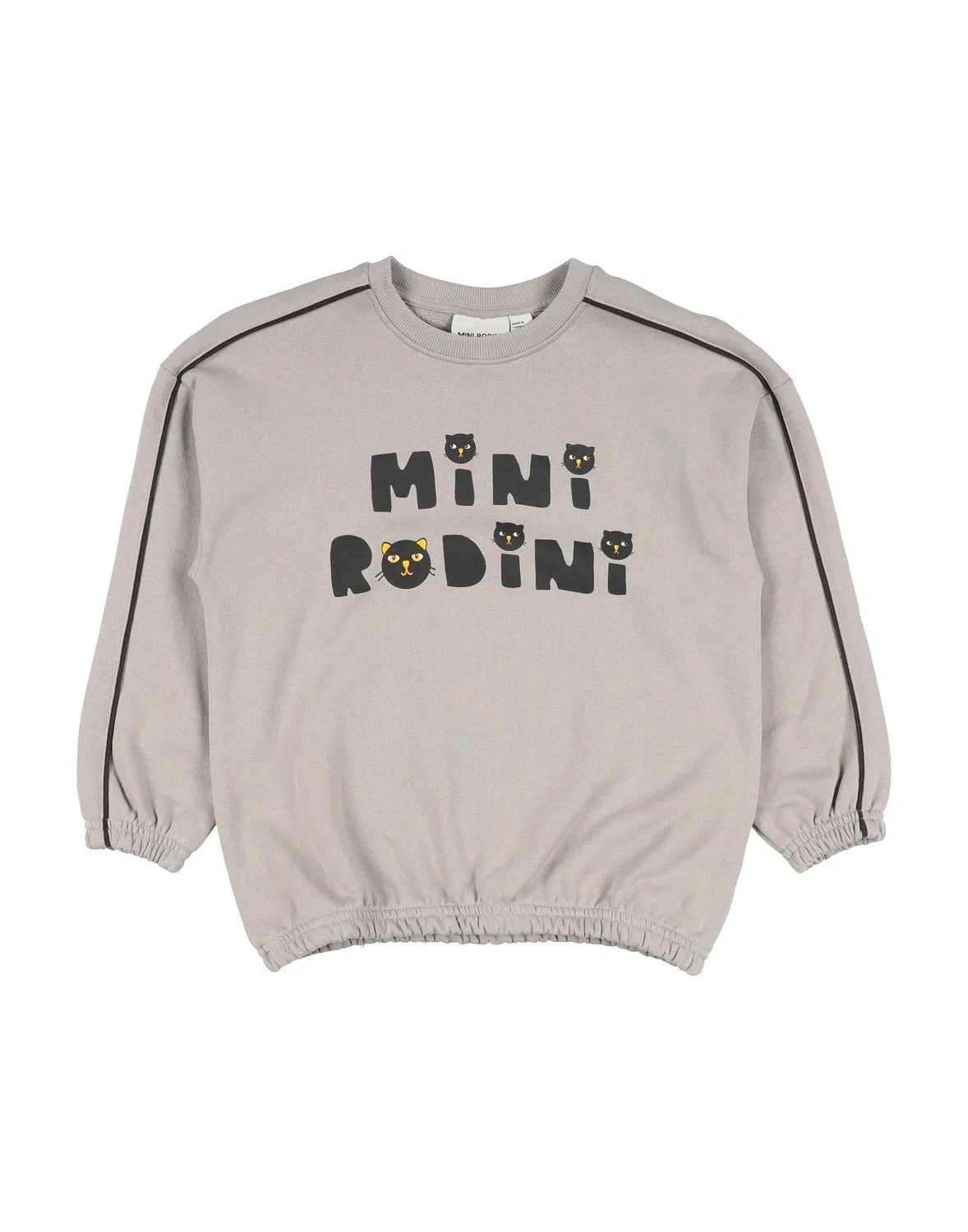Детский свитшот для мальчиков с логотипом Mini Rodini, серый